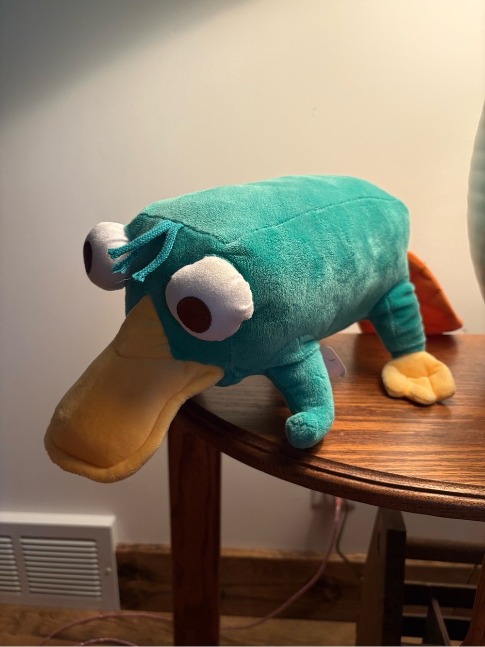 Rare Disney Store Phineas and Ferb Perry the Platypus 19" Plush NWT Sound Works